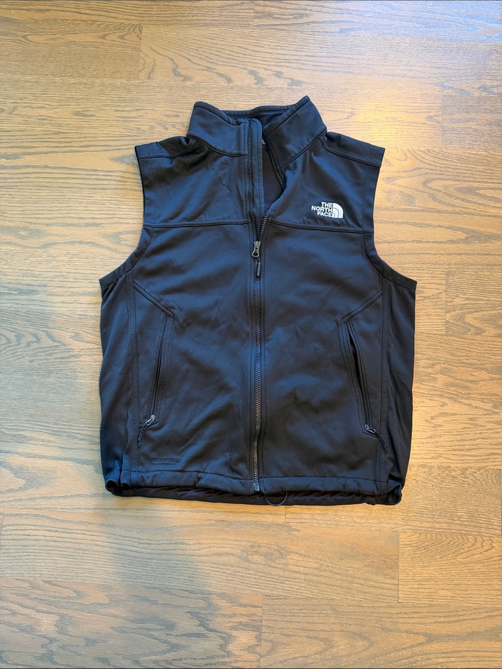 The North Face Men's Black Soft Shell Vest with Logo